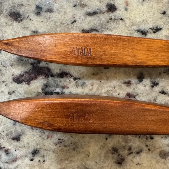 Vintage Wooden Salad Bowl Set - Picture 6 of 16